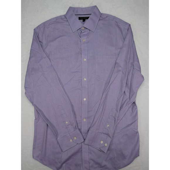 Banana Republic Mens Dress Shirt Lavender Long Sleeve Button Up Size L - Picture 2 of 6